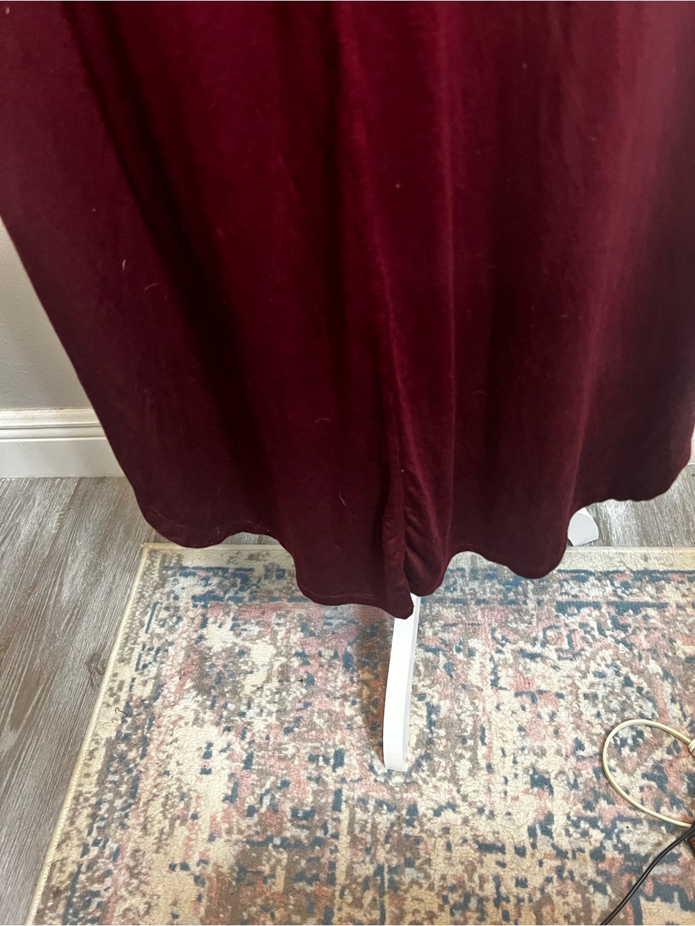 Daily Ritual Midi Dress Maroon Jersey Knit Sleeveless Tank Top V-Neck Large - Picture 11 of 11